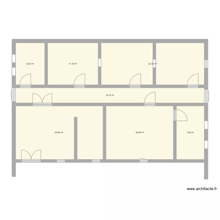 ANRCHINA PLANS provisoire. Plan de 7  et 106 m²