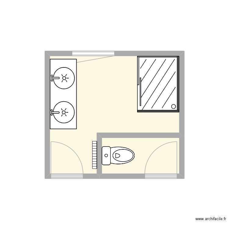 Noémie. Plan de 2 pièces et 7 m2