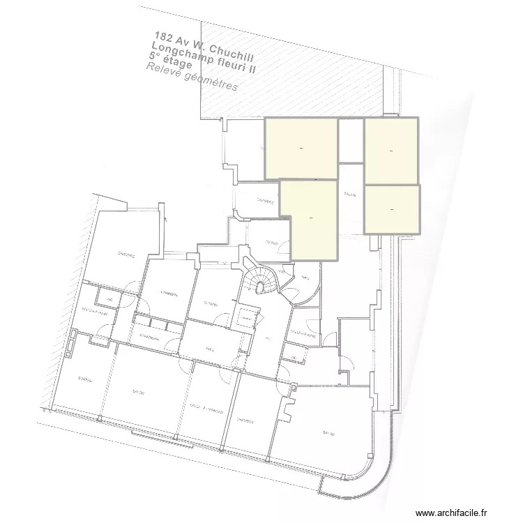 Essai 5° étage 182. Plan de Essai 5° étage 182. Plan de
