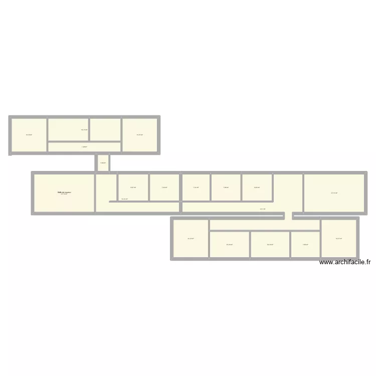 CGA-OPNAU. Plan de 19  et 235 m²