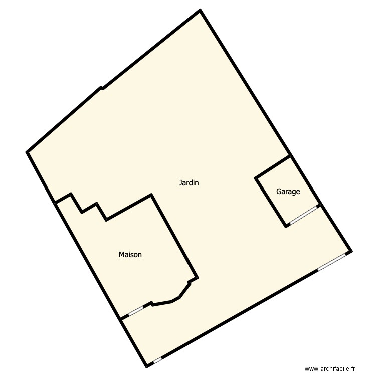 HIRSON VF. Plan de 3 pièces et 745 m2