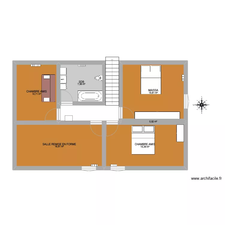 bl&eacute;ville etage2025. Plan de 