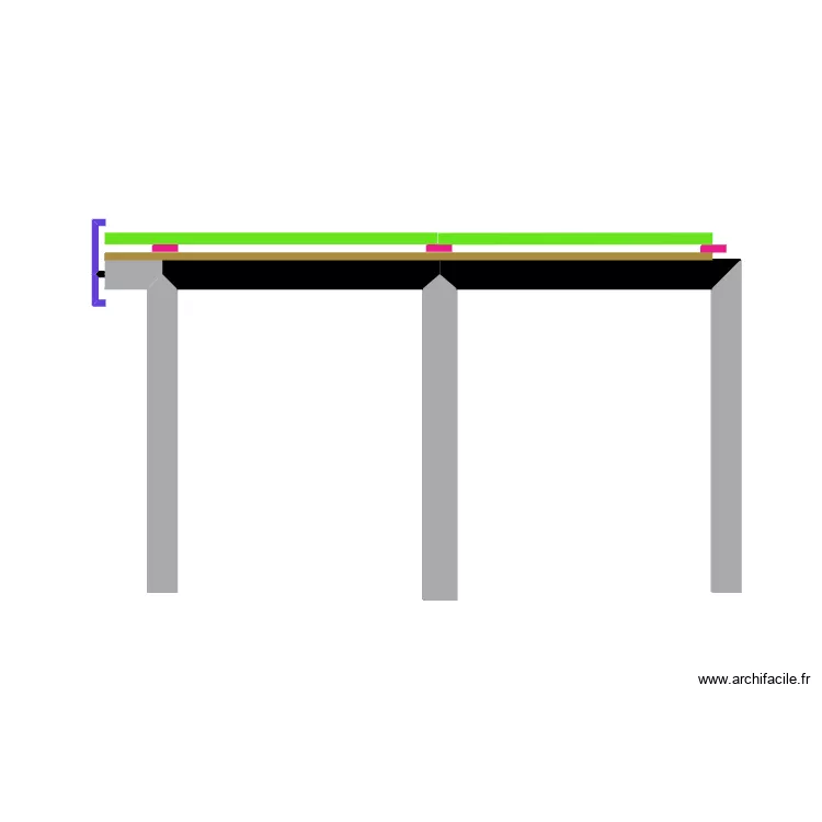 coupe. Plan de coupe. Plan de