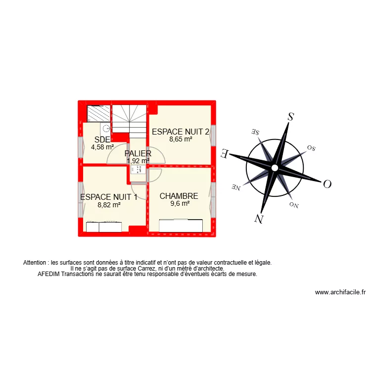BI 34381. Plan de 23  et 145 m²