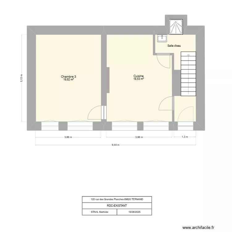 Ternand 1.0 rdc. Plan de Ternand 1.0 rdc. Plan de