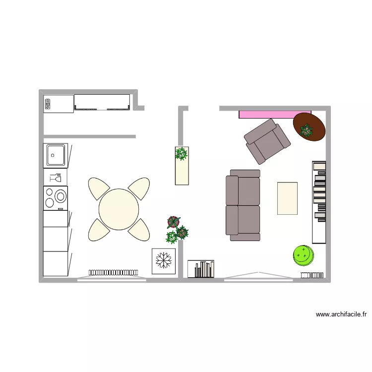 cuisine ouverte_salon version 8. Plan de cuisine ouverte_salon version 8. Plan de