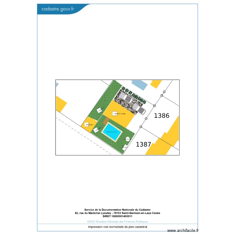 piscine. Plan de 0 pièce et 0 m2