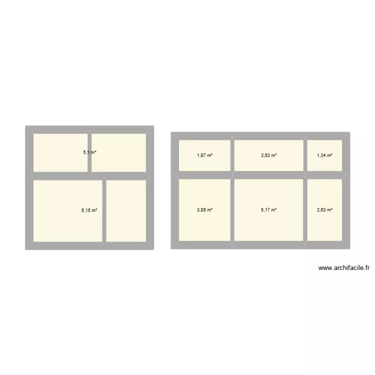 Ouverture Grange Koller. Plan de 8  et 31 m²
