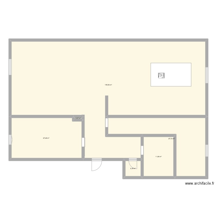 AppartAdele. Plan de 6 pièces et 225 m2