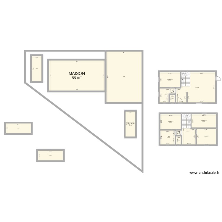 PARCELLE DM360. Plan de 16 pièces et 303 m2