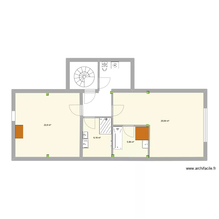 combles V8. Plan de 