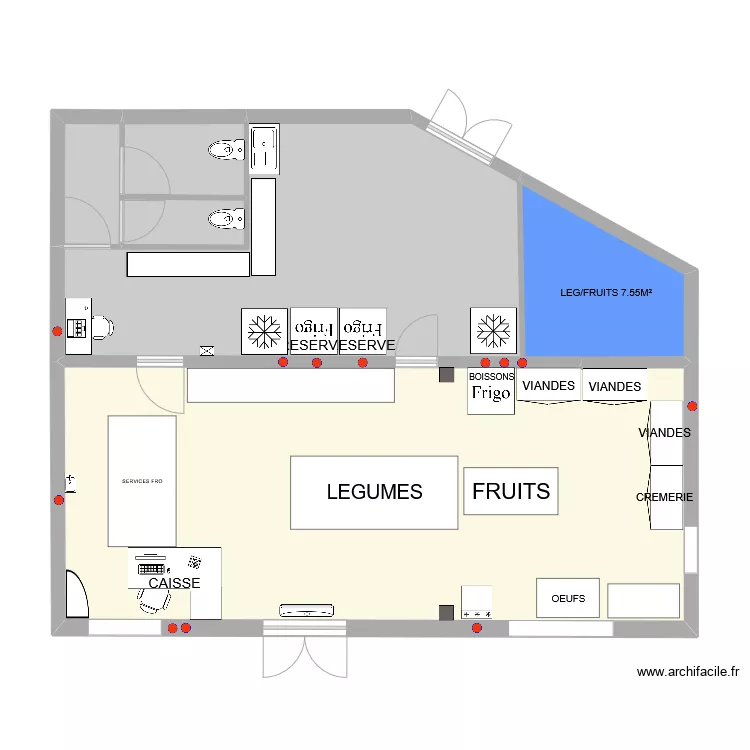 ETAPE PAYSANNE DU LARZAC OPTION 1 . Plan de 