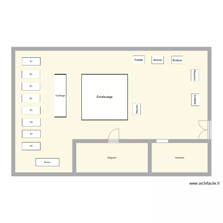 Plan 3. Plan de 3  et 128 m²
