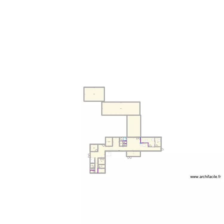 RRD Rdc am&eacute;nagements. Plan de 14 Pièces et 394 m²