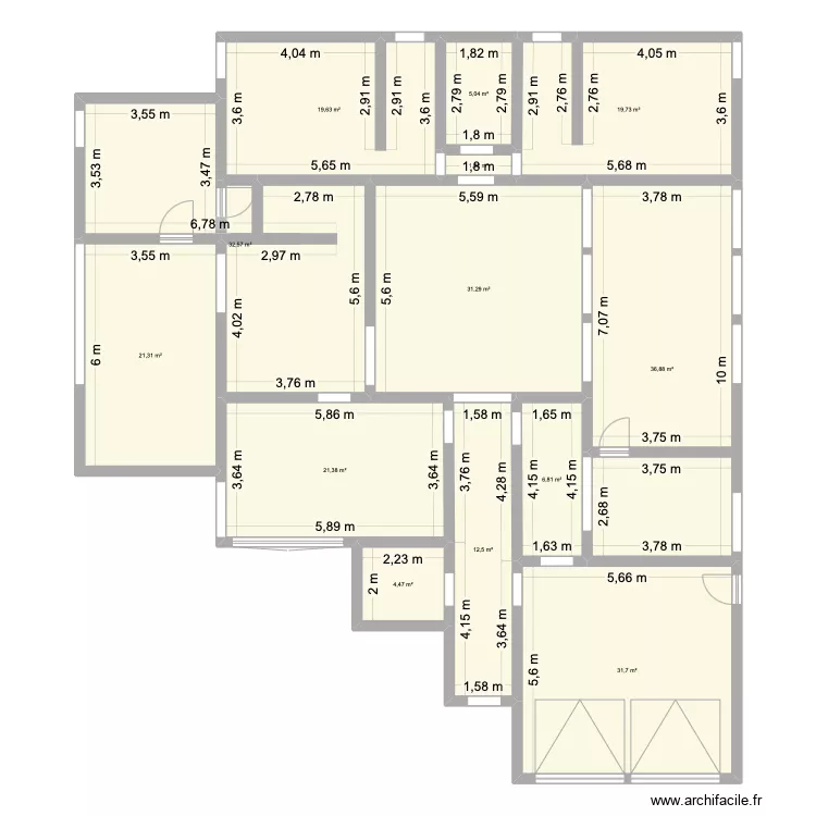 Maison après aménagement. Plan de Maison après aménagement. Plan de