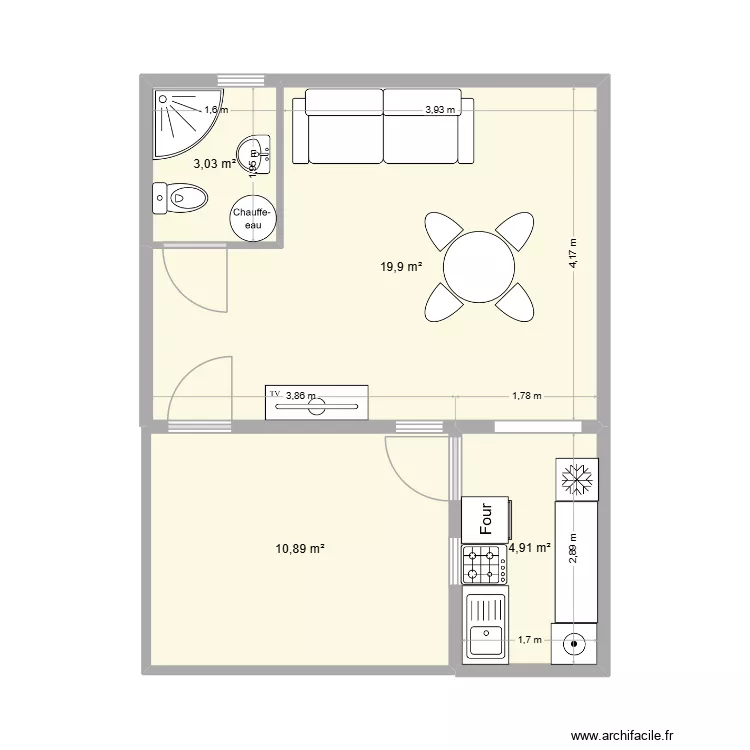 Plan Bertin. Plan de 4 et 39 m² Plan Bertin. Plan de 4 et 39 m²