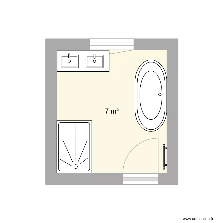 salle de bain 7. Plan de 