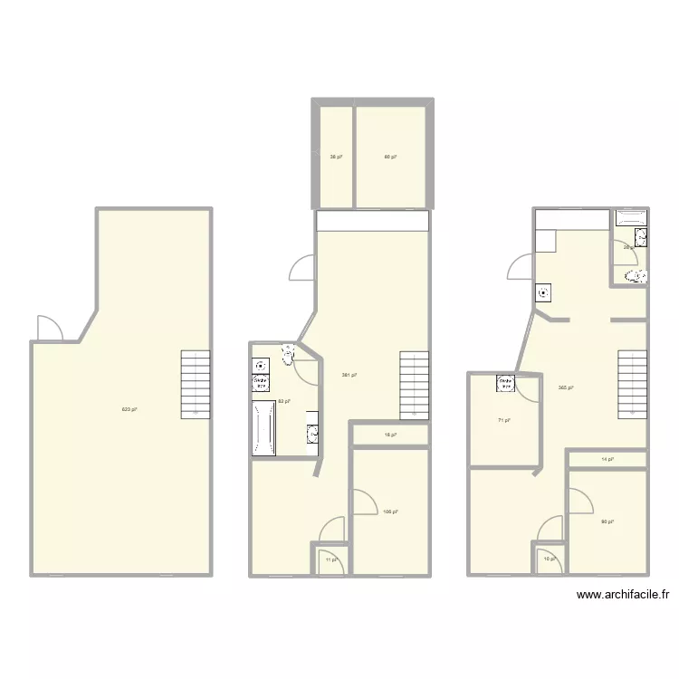 8467 HJ-2. Plan de 14 et 178 m² 8467 HJ-2. Plan de 14 et 178 m²