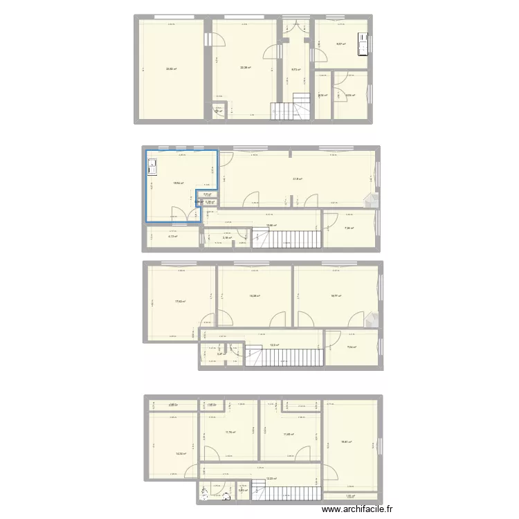 Tertre B&eacute;e. Plan de 