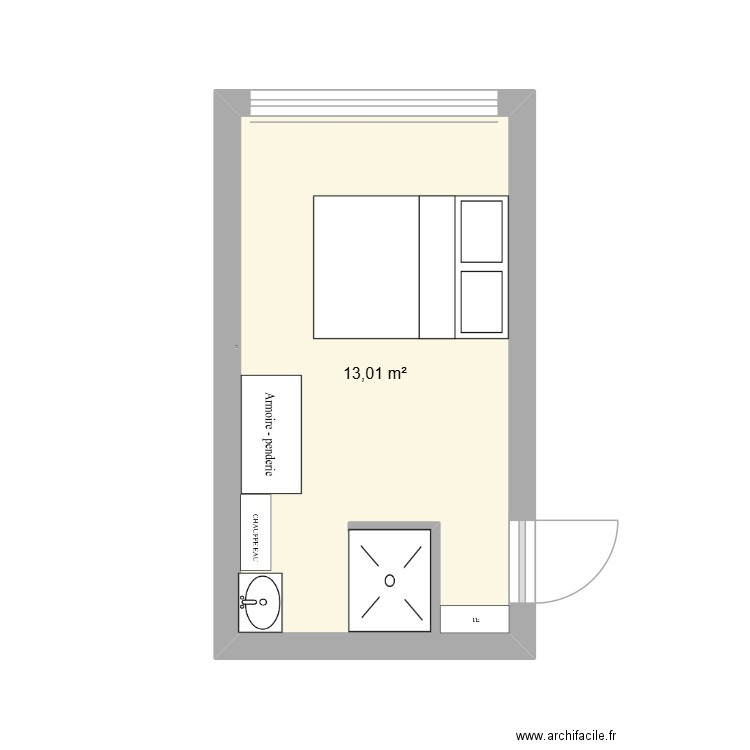 LA CIOTAT SDB1. Plan de 1 pièce et 13 m2