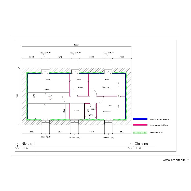 etage Plestan. Plan de 0 pièce et 0 m2