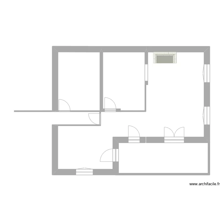 VILLA DES VANS modification. Plan de 
