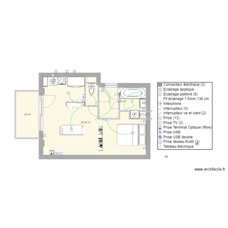 Appart Perso V2. Plan de 0 pièce et 0 m2