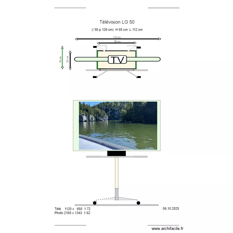 I- 01 T&eacute;l&eacute;vision 11. Plan de 
