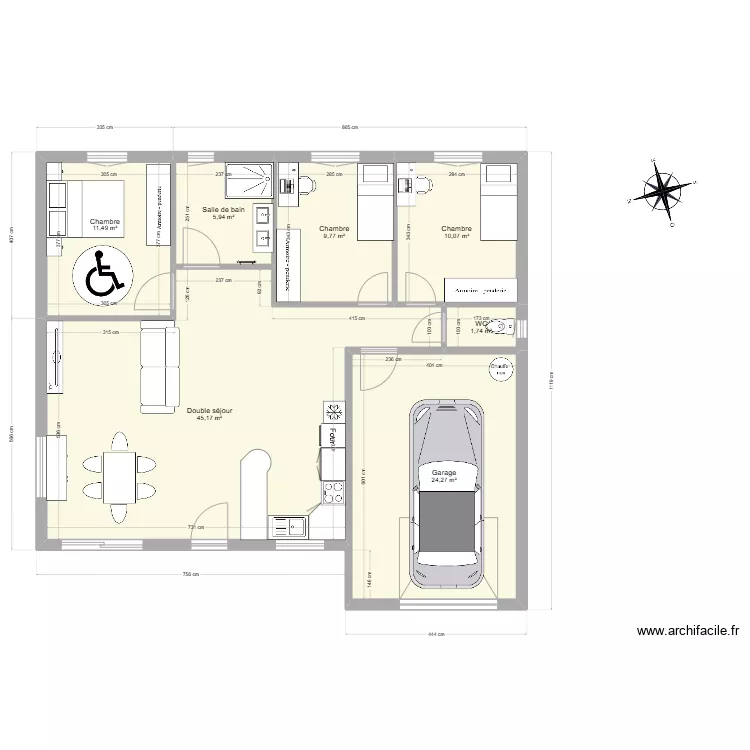Maison carrée le bon. Plan de Maison carrée le bon. Plan de