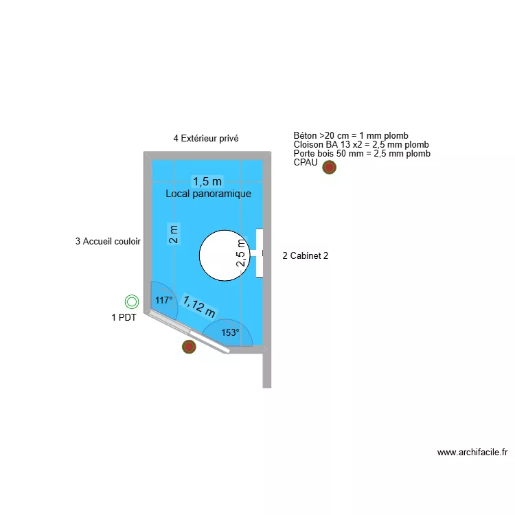 31721 Local panoramique. Plan de 