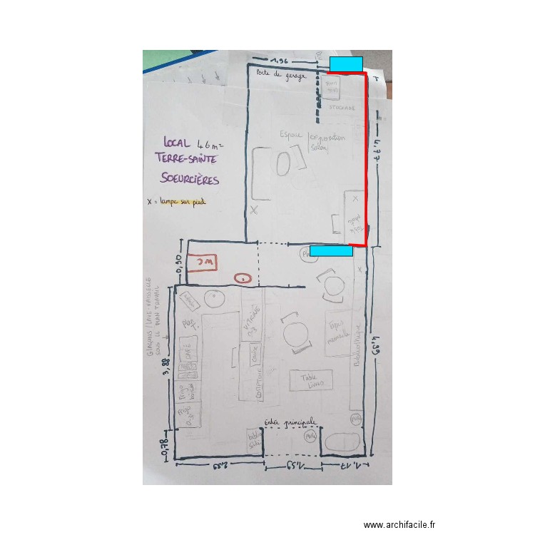 Soeurcières. Plan de 0 pièce et 0 m2