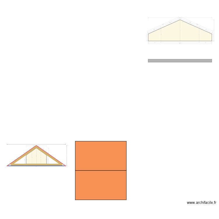 coupe 35 pignon sud 0707 13h53. Plan de 0 pièce et 0 m2