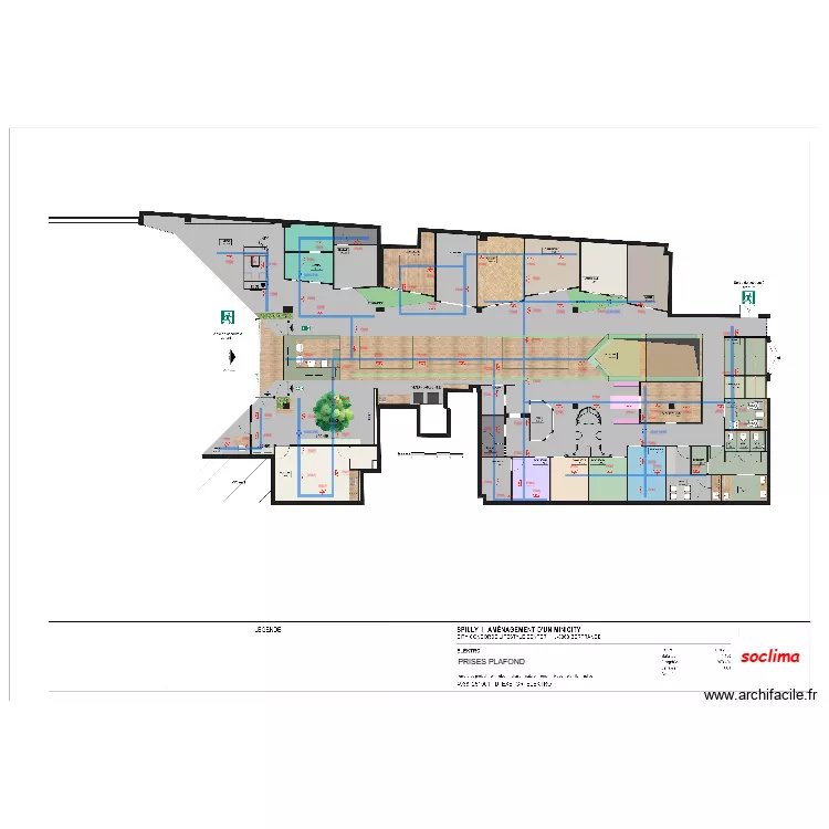 SPILLY prises plafond As built. Plan de 