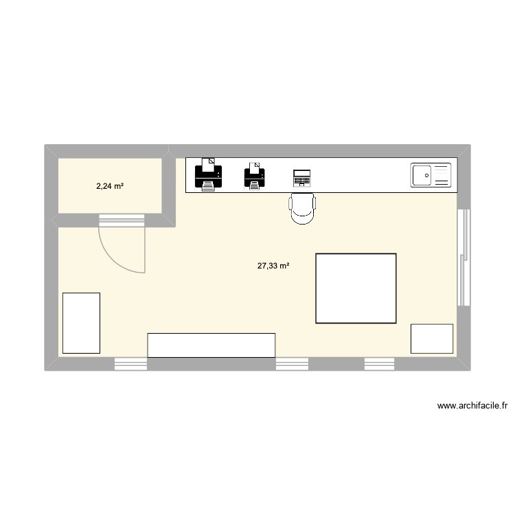 plan du chalet. Plan de 0 pièce et 0 m2