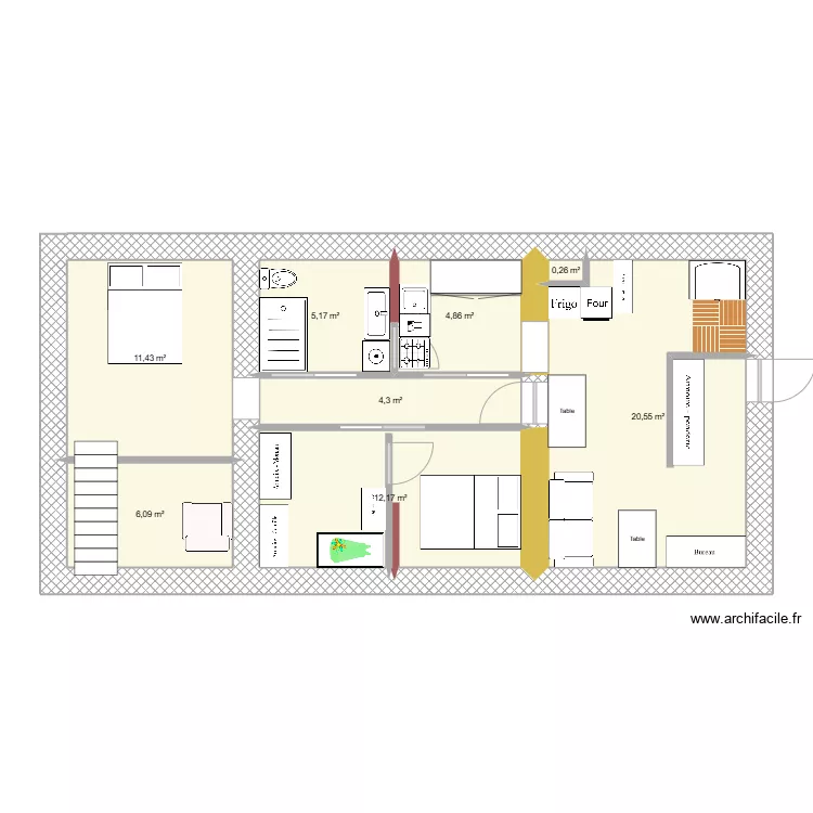 Etage livry futur. Plan de 