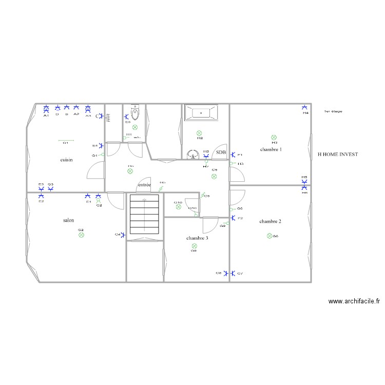 s/n lionard 1er. Plan de 13 pièces et 69 m2
