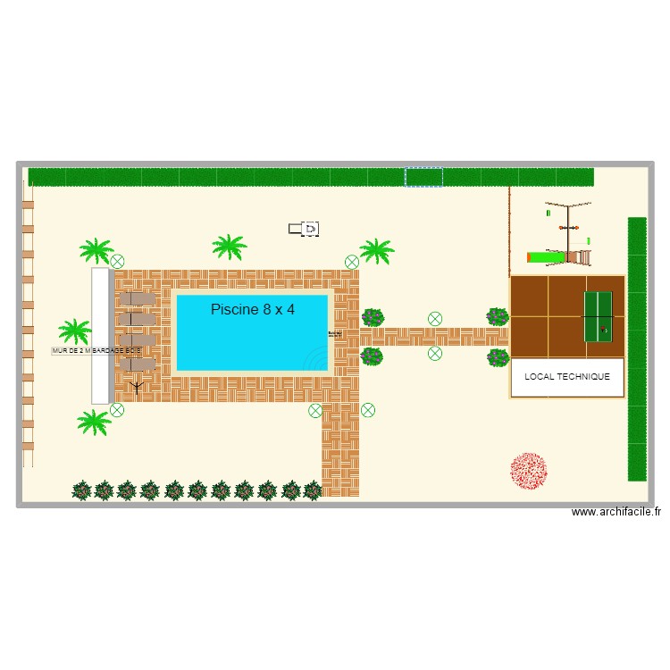 piscine clavier. Plan de 0 pièce et 0 m2