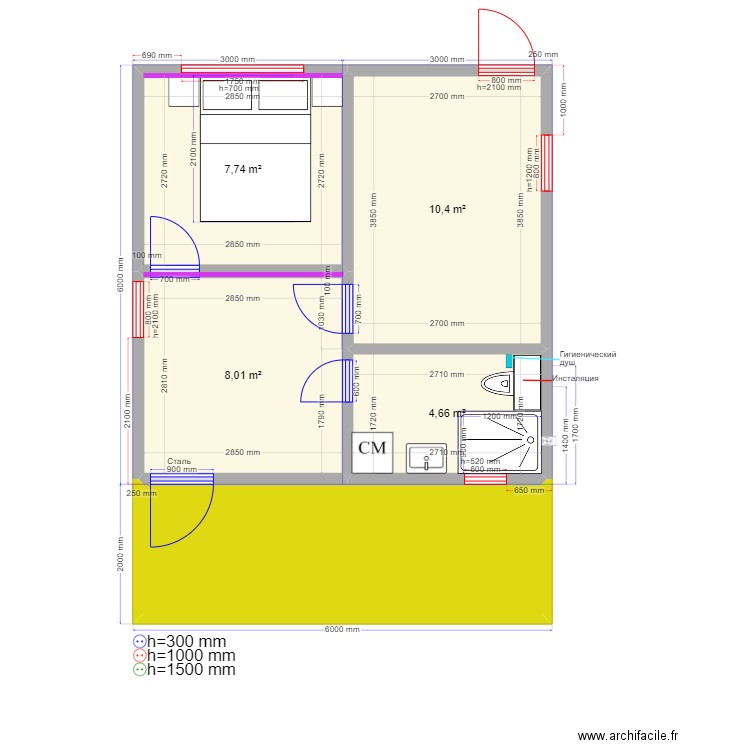 Ростов на дону 36 кар. Plan de 0 pièce et 0 m2