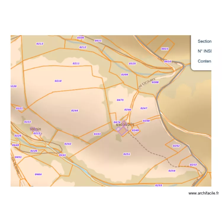 CEDRIC LOUIS ARAMITS. Plan de 