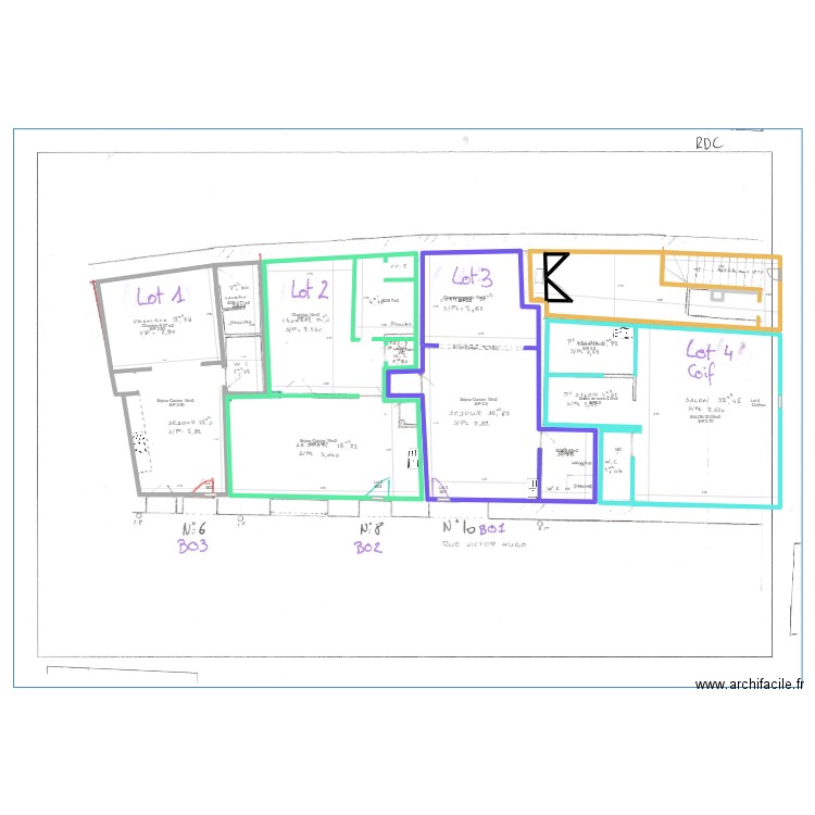 S1-34450-001 VIAS RDC. Plan de 6 pièces et 752 m2