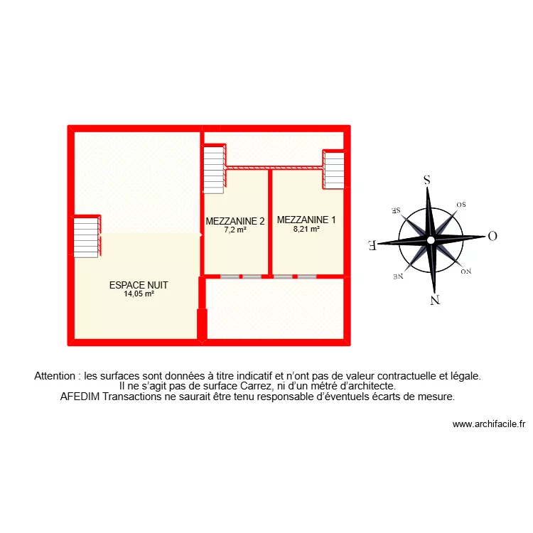BI 33121. Plan de 17  et 142 m²