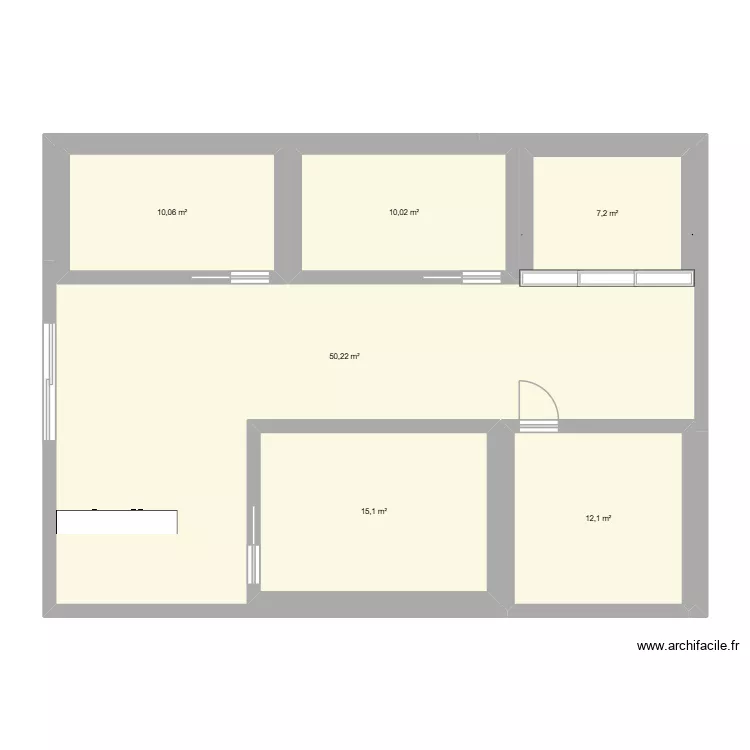 institut. Plan de 6  et 161 m²