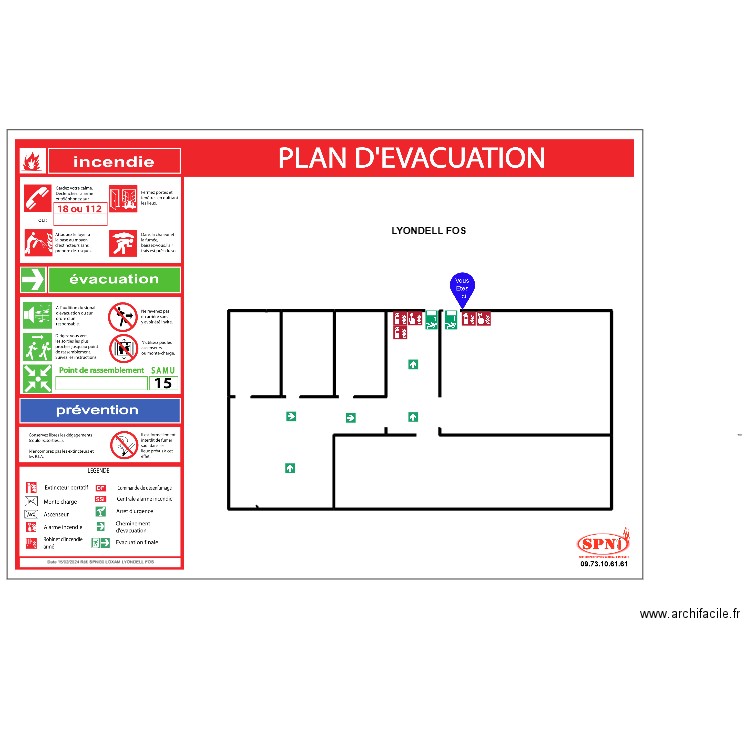 LYONDELL FOS 1. Plan de 0 pièce et 0 m2