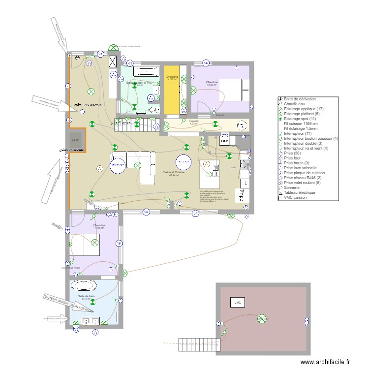 art'yss cenon V2.2. Plan de 10 pièces et 139 m2
