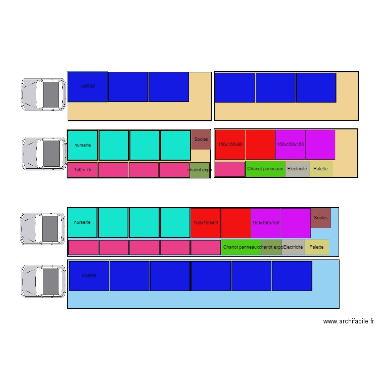 Camions remorque & Semi-remorque. Plan de 0 pièce et 0 m2