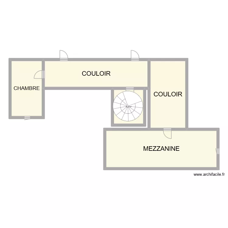 R+1. Plan de 5 pièces et 119 m²