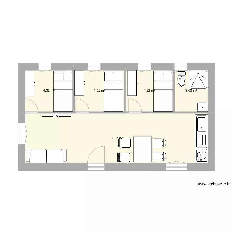 moin sde 40 m2. Plan de moin sde 40 m2. Plan de