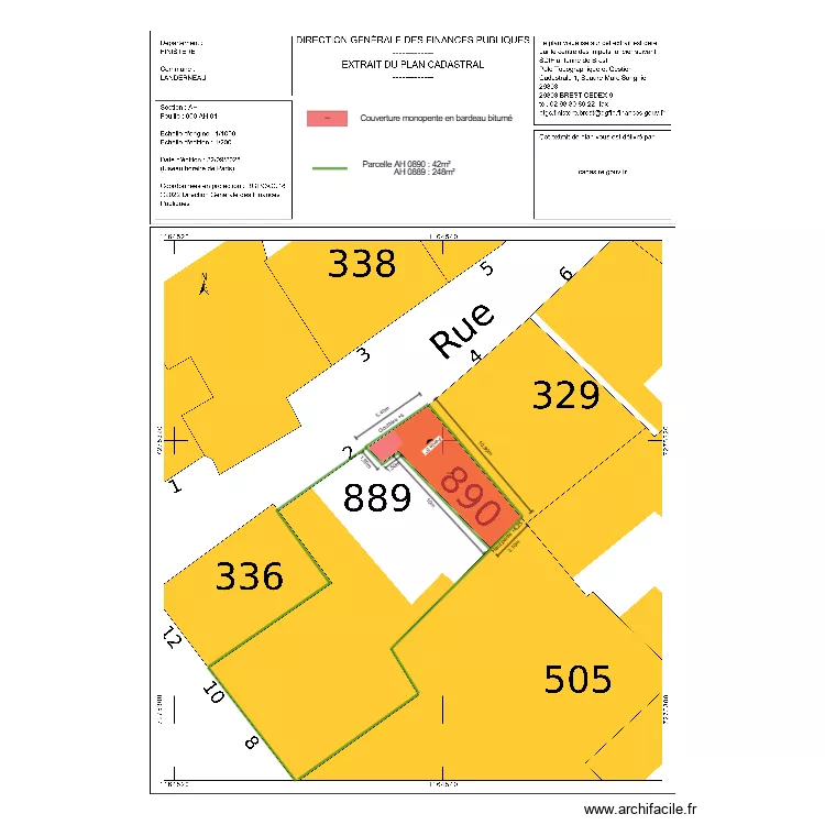 dp02 malet toiture. Plan de 