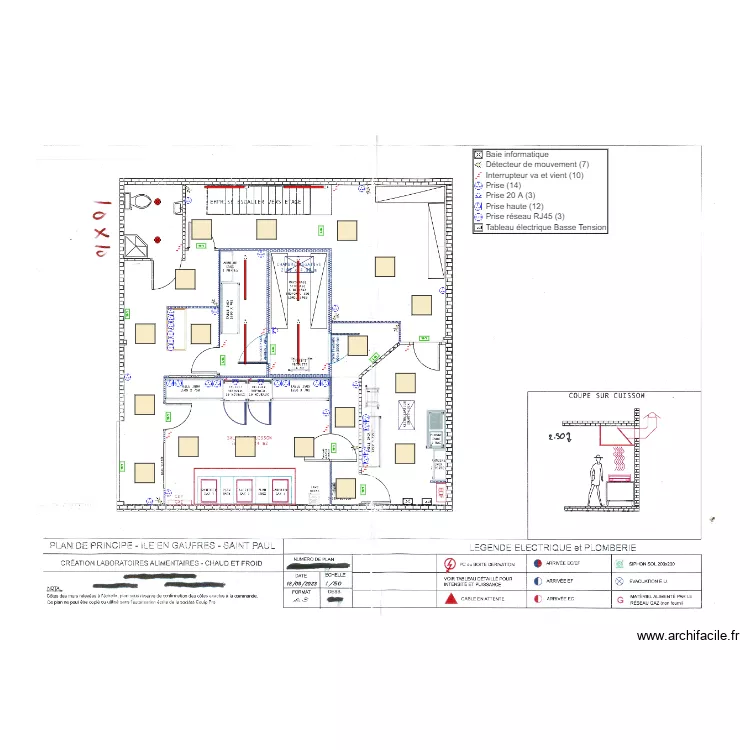 Ile en gaufres. Plan de Ile en gaufres. Plan de