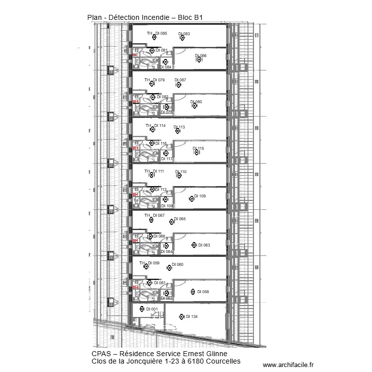 Plan CPAS Bloc B1. Plan de 0 pièce et 0 m2